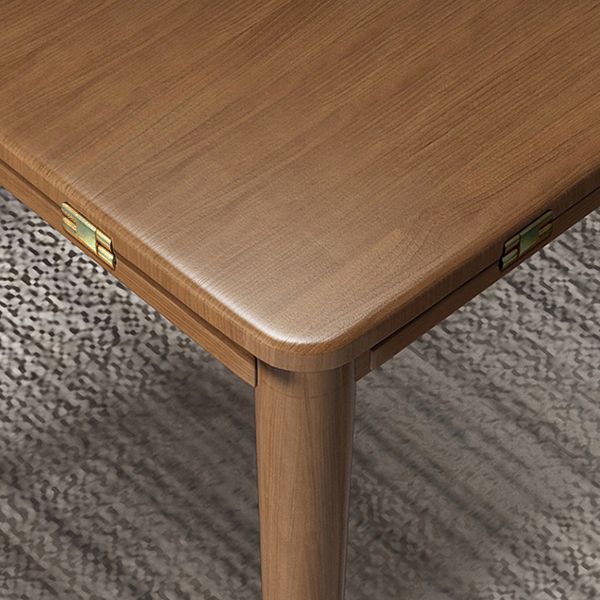 Wood Top Dining Table Set 1/5 Pieces Brown Dinette Set for Kitchen Clearhalo 'Dining Room Sets' 'Dining Tables & Seating' 'dining_room_set' 'furn' 'furn_dining_room_set' 'Furniture' 'Kitchen & Dining Furniture' 1200x1200_61398688-9181-43f2-aad1-a86b4a2d23d1