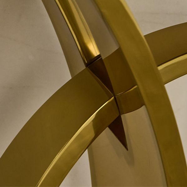 Modern 31.5" Tall Console Table Abstract Base 1-shelf Accent Table