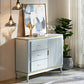 Sideboard in stile glam Sideboard da pranzo in legno con porte per soggiorno