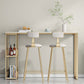 White Top Bar Table Traditional Luxury Rectangle Bar Table with Trestle Base Clearhalo 'Bar Furniture' 'Bar Tables' 'bar_tables' 'furn' 'furn_bar_tables' 'Furniture' 'furniture_bar_tables' 'Kitchen & Dining Furniture' 1200x1200_613e3014-0100-498e-9478-3eda54f01fbf