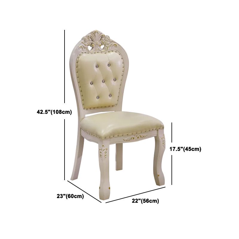 ビクトリアスタイルの長方形テーブルセット1/2/5ピース家に向けてダイニングセット