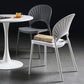 Scandinavian Open Back Side Chair Plastic Side Chair for Home