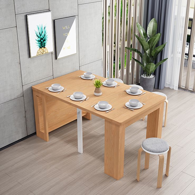 73'' Foldable Poplar Wood Dining Table Extendable Rectangle Table(only table) Clearhalo ' dining_table' 'Dining Tables & Seating' 'Dining Tables' 'furn' 'furn_dining_table' 'Furniture' 'furniture_dining_table' 'Kitchen & Dining Furniture' 'kitchen&dining_furn' 'kitchen' 'kitchen_dining_table' 1200x1200_6144d41f-9bd6-4ad7-9cd2-6ff270de6e8a
