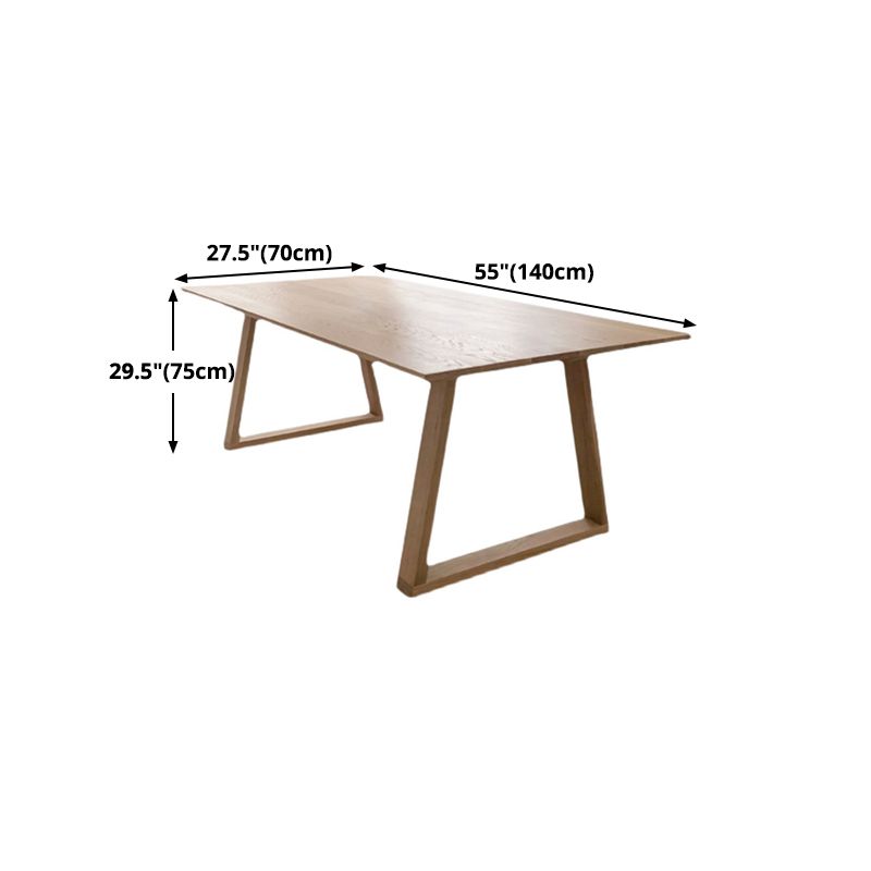 Solid Wood Contemporary Rectangular Table Wood Top Table with Sled Base Clearhalo ' dining_table' 'Dining Tables & Seating' 'Dining Tables' 'furn' 'furn_dining_table' 'Furniture' 'furniture_dining_table' 'Kitchen & Dining Furniture' 'kitchen&dining_furn' 'kitchen' 'kitchen_dining_table' 1200x1200_6145422f-f9c6-4d4a-b553-edd4a6ec81e8