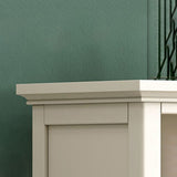 Scandinave fermé à l'arrière standard bibliothèque en bois en blanc