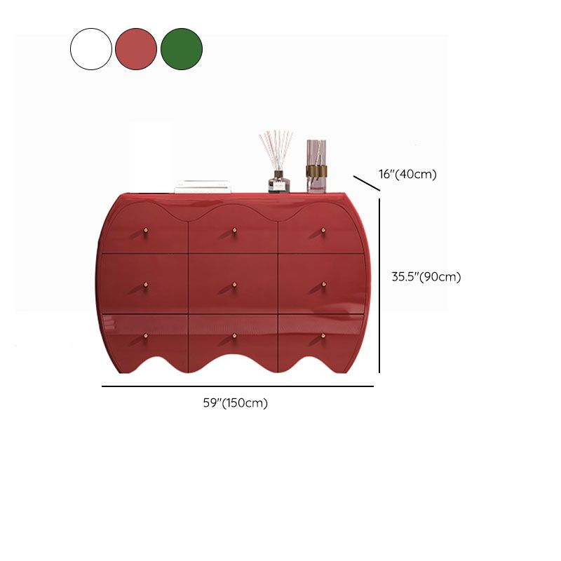 Contemporary Horizontal Double Dresser Wood Storage Dresser with 9 Drawers for Home Clearhalo 'Bedroom Furniture' 'Dressers & Chests' 'dressers_chests' 'furn' 'furn_dressers_chests' 'Furniture' 1200x1200_61465225-72dd-4ddb-a7ba-05671ee7d9fb