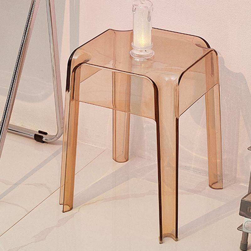 Moderna silla de mostrador cuadrado plástico Taburada de contador interior sin respaldo de plástico