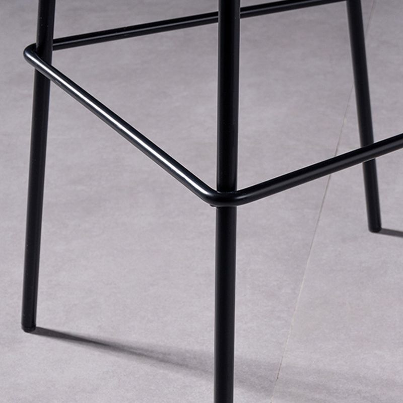Contemporary Metal Bar Stool Plastic Counter Stools for Home Use Clearhalo 'Bar Furniture' 'Bar Stools' 'bar_stools' 'furn' 'furn_bar_stools' 'Furniture' 'Kitchen & Dining Furniture' 1200x1200_6147a05d-3ad1-4a77-af63-91df6080b049