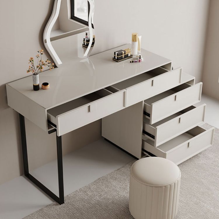 Standing White Makeup Vanity Desk Bedroom Vanity Dressing Table Set Clearhalo 'Bedroom Furniture' 'furn' 'furn_makeup_vanities' 'Furniture' 'Makeup Vanities' 'makeup_vanities' 1200x1200_6149d3ae-8544-4b28-b330-406419789c12