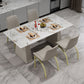 Modern Style Dining Set 1/5/7 Pieces Rectangle Stone Dining Table for Dining Room Kitchen