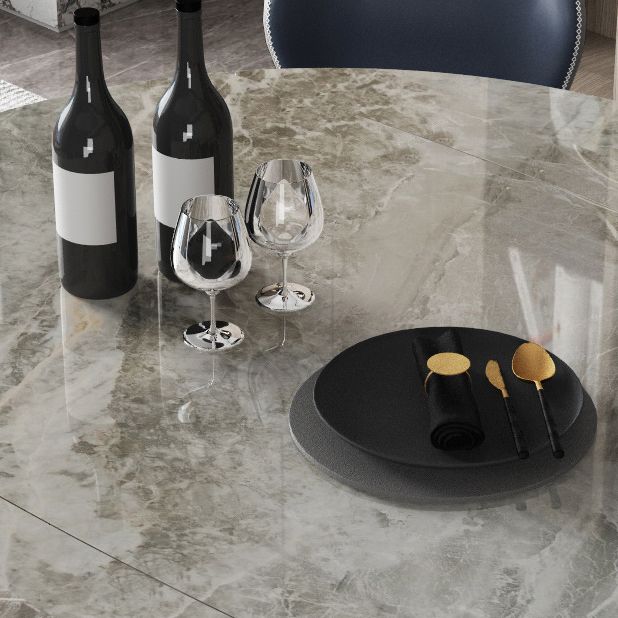 Modern Style Dining Room Dinner Table Round 4 Legs Dining Table Clearhalo 'Dining Tables & Seating' 'Dining Tables' 'dining_table' 'furn' 'furn_dining_table' 'Furniture' 'Kitchen & Dining Furniture' 1200x1200_614bb0e8-9295-4871-9647-d24ddeaab2b0