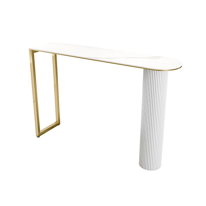 Glam White Bar Pub Table Set 1/5 Pcs Metal Base Bar Table and Stools Clearhalo 'Bar Furniture' 'furn' 'furn_home_bar_bar_sets' 'Furniture' 'Home Bars & Bar Sets' 'home_bar_bar_sets' 'Kitchen & Dining Furniture' 1200x1200_614c1513-cd4c-41a8-97e5-ae9fc089d276