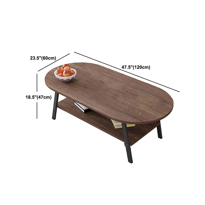 Eigentijdse koffiecocktailtafel Houten salontafel met 4 poten