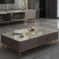Slate Glam Rectangular Coffee Table 51.2" W 4 Legs Cocktail Table with Drawers Clearhalo 'Coffee & Accent Tables' 'Coffee Tables' 'coffee_tables' 'furn' 'furn_coffee_tables' 'Furniture' 'Living Room Furniture' 1200x1200_614d4395-0b63-491d-85c3-f292893357d1