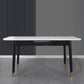 Modern Dining Table Rectangle Extendable Dining Table for Dining Room