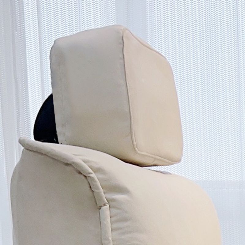 Standard manuale di reclinabile singolo in metallo contemporaneo con cuscino toss