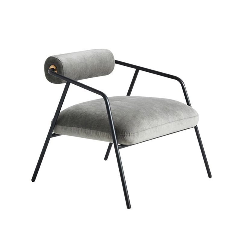 Industrial Style 27.55" Wide Fixed Back 4 Legs Sponge Arm Chair