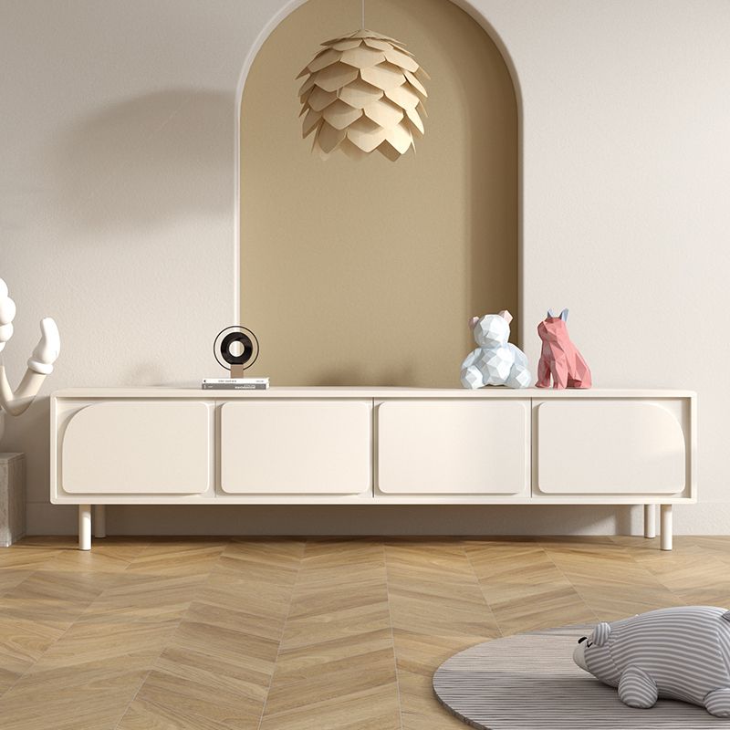 Console TV TV contemporanea console TV White TV con le porte