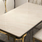 Metal Traditional Luxury Rectangular Dining Table Sintered Stone Table with Legs Clearhalo ' dining_table' 'Dining Tables & Seating' 'Dining Tables' 'furn' 'furn_dining_table' 'Furniture' 'furniture_dining_table' 'Kitchen & Dining Furniture' 'kitchen&dining_furn' 'kitchen' 'kitchen_dining_table' 1200x1200_6153573e-88f9-4a36-ab68-c56c7566532f