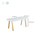 Rectangle Golden Base Dining Table Glam Faux Marble Table for Kitchen Clearhalo 'Dining Tables & Seating' 'Dining Tables' 'dining_table' 'furn' 'furn_dining_table' 'Furniture' 'Kitchen & Dining Furniture' 1200x1200_61542e4c-b26d-49df-8b5f-06aa74a1e231