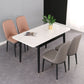 Modern Rectangle Dining Table Sintered Stone Dining Table with 4 Legs,47.2"L x 29.5"W x 29.5"H Clearhalo ' dining_table' 'Dining Tables & Seating' 'Dining Tables' 'furn' 'furn_dining_table' 'Furniture' 'furniture_dining_table' 'Kitchen & Dining Furniture' 'kitchen&dining_furn' 'kitchen' 'kitchen_dining_table' 1200x1200_615452b9-0557-4202-9973-9f4ba63a7f7a