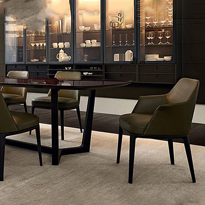 Silla de comedor acento de comedor moderno silla de comedor tapizada para el hogar