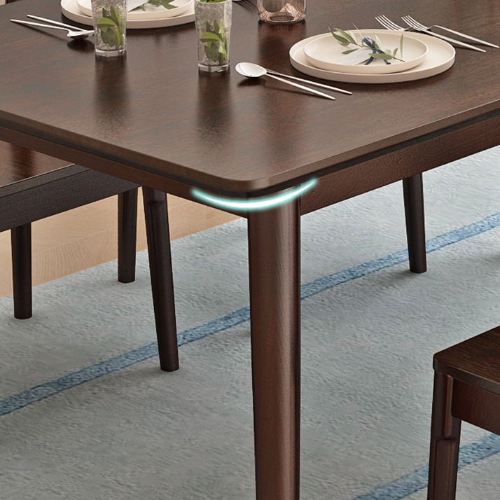 Minimalist Standard Solid Wood Dining Set Rectangle Shape for Kitchen Dining Set in Khaki Clearhalo 'Dining Room Sets' 'Dining Tables & Seating' 'dining_room_set' 'furn' 'furn_dining_room_set' 'Furniture' 'furniture_dining_room_set' 'Kitchen & Dining Furniture' 'kitchen&dining_furn' 'kitchen' 1200x1200_61551db0-86d3-4717-a621-6deaaebbbdfb