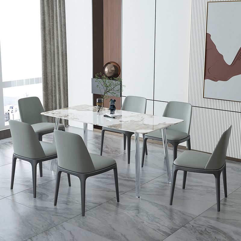 Sintered Stone Dining Table Modern Rectangle Dining Table with Acrylic Base for Home Use Clearhalo ' dining_table' 'Dining Tables & Seating' 'Dining Tables' 'furn' 'furn_dining_table' 'Furniture' 'furniture_dining_table' 'Kitchen & Dining Furniture' 'kitchen&dining_furn' 'kitchen' 'kitchen_dining_table' 1200x1200_615552f9-ee76-41be-a504-5c3510a9da67