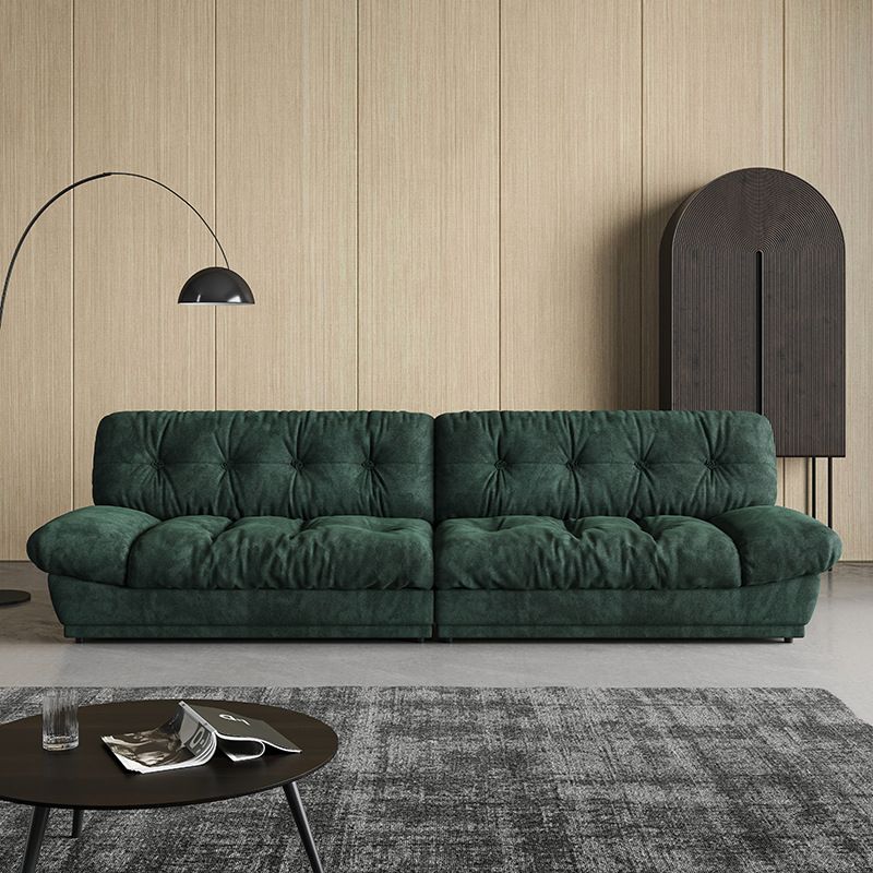 Armless Sofa Stain Resistant Standard Sofa with Tufted Split-Back