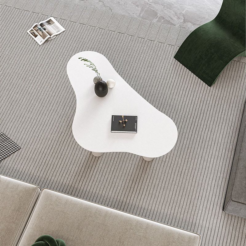 Contemporary Stone Geometric Coffee Table 3 Legs Coffee Cocktail Table Clearhalo 'Coffee & Accent Tables' 'Coffee Tables' 'coffee_tables' 'furn' 'furn_coffee_tables' 'Furniture' 'Living Room Furniture' 1200x1200_615babed-1426-4ff8-bf32-46be887b2d6f
