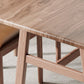 Table à manger rectangulaire en panneaux de fibres de densité moyenne, pour salle à manger