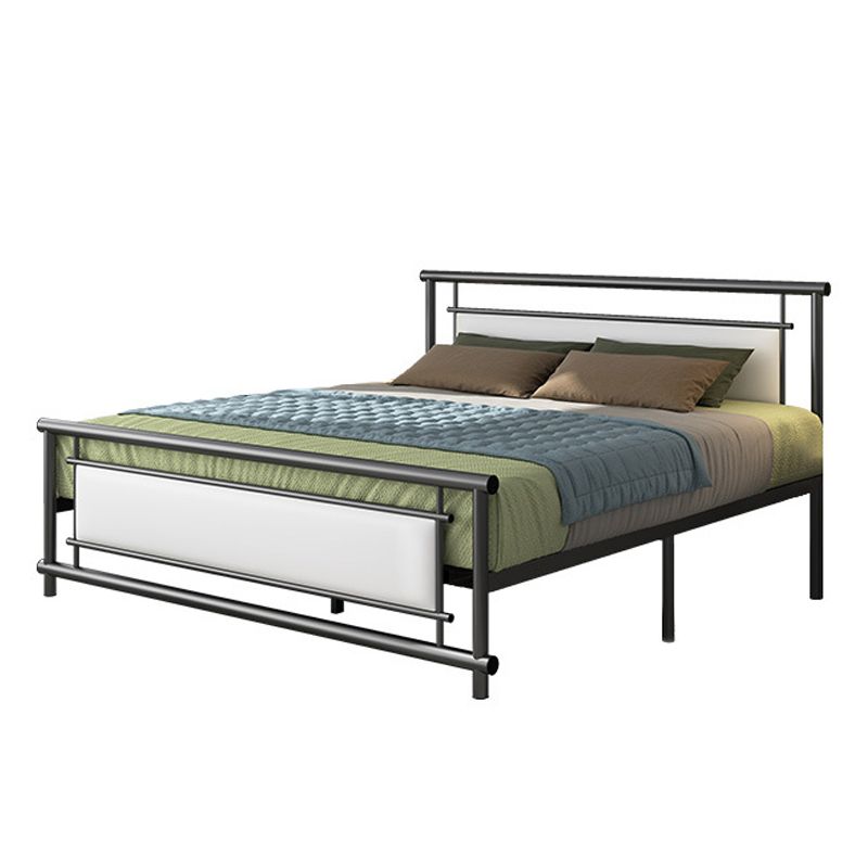 Modern Metal Open-Frame Bed Mattress Included Standard Bed with Custom Gold Legs