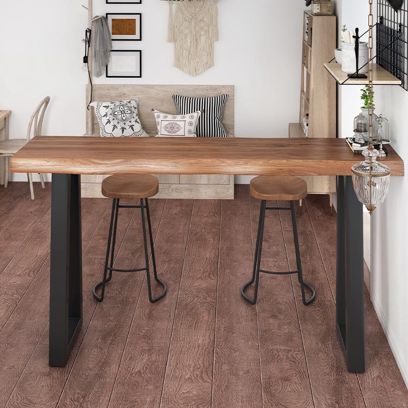 Living Room Solid Wood Counter Wine Table Sled Modern Natural Bar Height Pub Table Clearhalo 'Bar Furniture' 'Bar Tables' 'bar_tables' 'furn' 'furn_bar_tables' 'Furniture' 'Kitchen & Dining Furniture' 1200x1200_615d72f3-4163-43e3-abec-6c260fbb762d