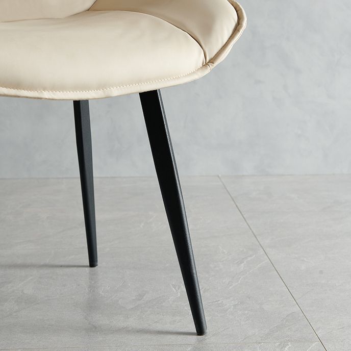 Contemporary Style Dining Chair Kitchen Armless Side Chairs with Metal Legs Clearhalo ' kitchen&dining_furn' 'Dining Chairs' 'Dining Tables & Seating' 'dining_chair' 'furn' 'furn_dining_chair' 'Furniture' 'furniture_dining_chair' 'Kitchen & Dining Furniture' 'kitchen' 1200x1200_615f7eac-ac05-45cb-9bdd-e8cab606ffaf