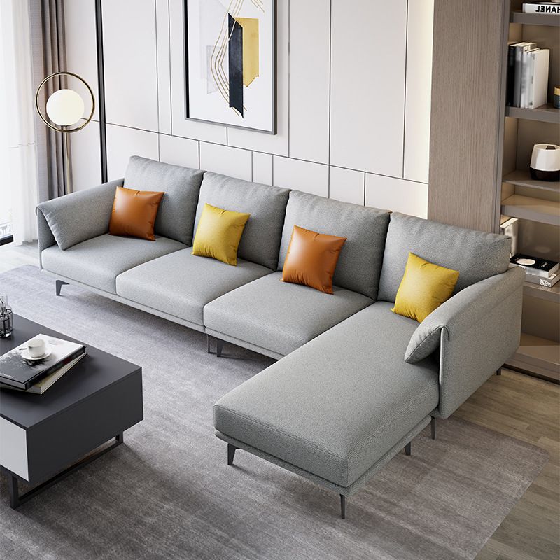 122.8x67x36.2 Faux leather Sectional Pillow Top Arm Sectional for Living Room Clearhalo 'furn' 'furn_sectionals' 'Furniture' 'furniture_sectionals' 'kitchen' 'kitchen_sectionals' 'Living Room Furniture' 'Sectionals' 1200x1200_615fbd24-7588-4f2e-b126-56ebe6fe5d96