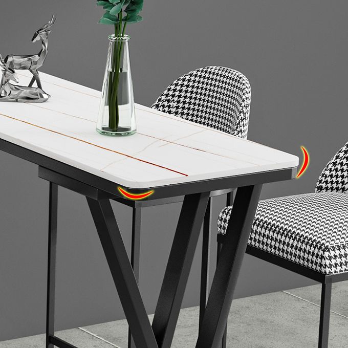 1/5 Pieces Bar Stool and Table Set Rectangular Modern Pub Table Set Clearhalo 'Bar Furniture' 'furn' 'furn_home_bar_bar_sets' 'Furniture' 'Home Bars & Bar Sets' 'home_bar_bar_sets' 'Kitchen & Dining Furniture' 1200x1200_6160191f-981f-4289-ab9a-db8f55496f7d