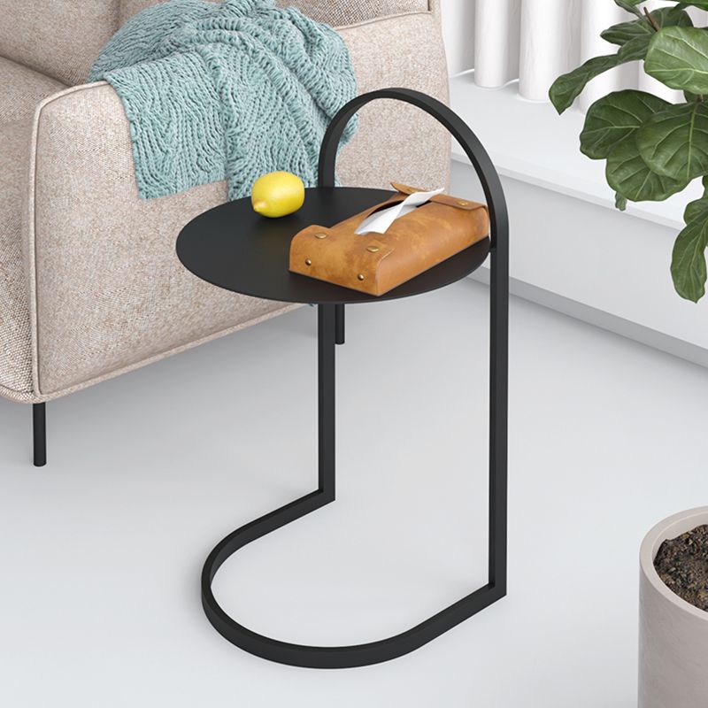 Mesa moderna de la mesa de acento redondo de la mesa nocturna para el dormitorio, 14 "W