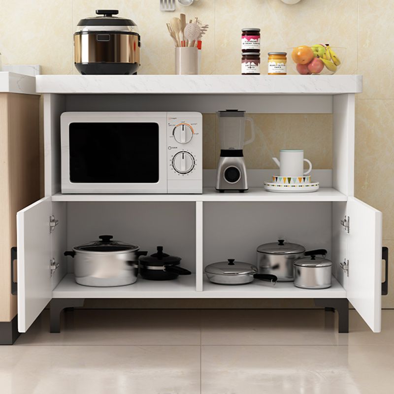 15.75"W x 32.68"H Sideboard Contemporary Style Dining Server with 2 Doors Clearhalo 'buffet_sideboard' 'Buffets & Sideboards' 'furn' 'furn_buffet_sideboard' 'Furniture' 'furniture_buffet_sideboard' 'Kitchen & Dining Furniture' 1200x1200_6160bb5c-2538-4480-87a5-d7946786eeae