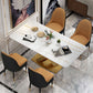 Luxury Dining Room Dinner Table Stone Rectangle Pedestal Dining Table Clearhalo 'Dining Tables & Seating' 'Dining Tables' 'dining_table' 'furn' 'furn_dining_table' 'Furniture' 'Kitchen & Dining Furniture' 1200x1200_61631bd1-28b9-46ac-b47a-9401601c429c