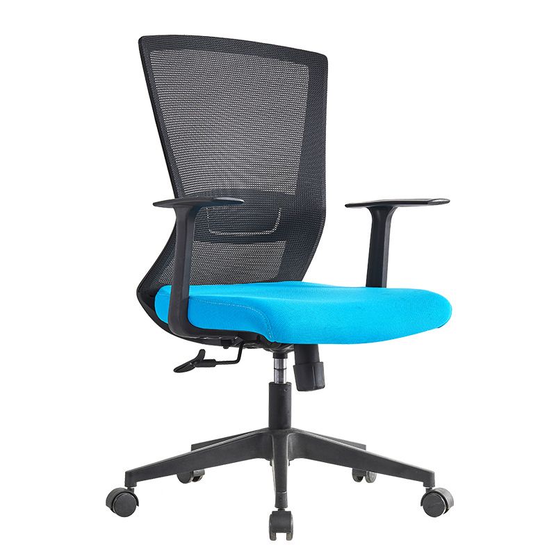 Contemporary Arm Chair Adjustable Seat Height Fixed Arms Nylon Office Chair Clearhalo 'furn' 'furn_office_chair' 'Furniture' 'Office Chairs' 'Office Furniture' 'office_chair' 1200x1200_61636622-088e-4b88-8f1e-730481dba6ad