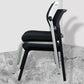 Silla de oficina con respaldo medio lateral de microfibra, silla de rejilla de aire moderna y transpirable