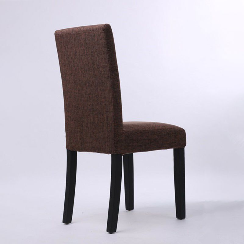 Upholstered Armless Dining Chairs Solid Back Side Chair with Wood Legs Clearhalo ' kitchen&dining_furn' 'Dining Chairs' 'Dining Tables & Seating' 'dining_chair' 'furn' 'furn_dining_chair' 'Furniture' 'furniture_dining_chair' 'Kitchen & Dining Furniture' 'kitchen' 1200x1200_61649295-f6bf-4789-b322-e3ee53a43142