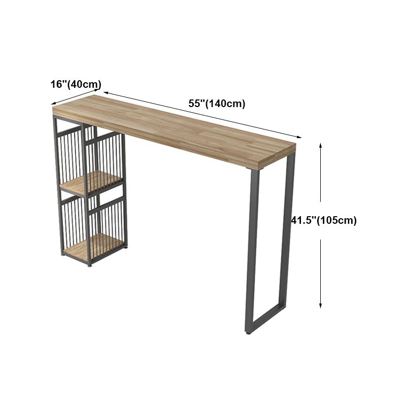 Living Room Wood Counter Wine Table Rectangle Storage Natural Bar Height Pub Table Clearhalo 'Bar Furniture' 'Bar Tables' 'bar_tables' 'furn' 'furn_bar_tables' 'Furniture' 'furniture_bar_tables' 'Kitchen & Dining Furniture' 'kitchen&dining_furn' 'kitchen' 1200x1200_6166d0cc-19bb-44ae-9432-e3883e7d48de