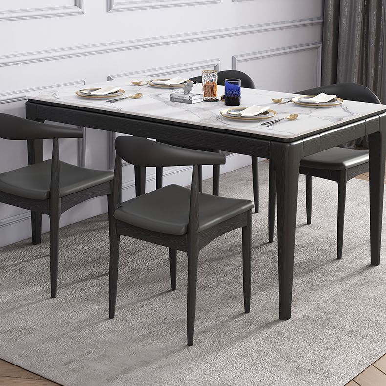 Stone Dining Site Table Midcentury Style Rectangle Dining Table for Kitchen Home Clearhalo ' dining_table' 'Dining Tables & Seating' 'Dining Tables' 'furn' 'furn_dining_table' 'Furniture' 'furniture_dining_table' 'Kitchen & Dining Furniture' 'kitchen&dining_furn' 'kitchen' 'kitchen_dining_table' 1200x1200_61672015-e264-4d0a-b4a7-996711619265