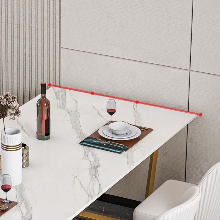 Luxury Free Form Dining Table Sintered Stone Double Pedestal Kitchen Desk Clearhalo 'Dining Tables & Seating' 'Dining Tables' 'dining_table' 'furn' 'furn_dining_table' 'Furniture' 'Kitchen & Dining Furniture' 1200x1200_61675a2e-9191-456b-8f88-ae2bb6be2f15