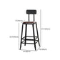 Industrial Armless Counter Stool Iron Cafe Bar Stool with Leather Cushion and Pedal Clearhalo 'Bar Furniture' 'Bar Stools' 'bar_stools' 'furn' 'furn_bar_stools' 'Furniture' 'furniture_bar_stools' 'Kitchen & Dining Furniture' 1200x1200_61676560-35a2-4813-932e-18230b6bf9f5