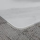 Table Industrielle Base Luge Rectangulaire Table Fixe Blanche en Pierre Frittée