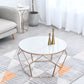Round Coffee Table Minimalist Coffee Table for Living Room in White Clearhalo 'Coffee & Accent Tables' 'Coffee Tables' 'coffee_tables' 'furn' 'furn_coffee_tables' 'Furniture' 'Living Room Furniture' 1200x1200_6168a058-e273-4290-a38b-ad4f8b34289c