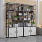 Contemporary 70.87" H Metal Shelf Open Bookcase for Living Room Clearhalo 'Bookcases' 'furn' 'furn_bookcases' 'Furniture' 'Office Furniture' 1200x1200_6169765b-0e2f-4bb2-94f9-52766c8fdd90