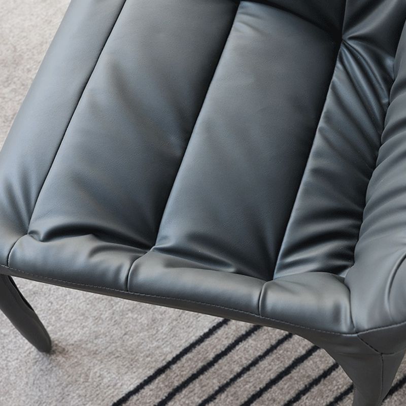 Minimalist Style Leather Dining Chairs Solid Back Arm Side Chairs for Kitchen (Set of 4) Clearhalo ' kitchen&dining_furn' 'Dining Chairs' 'Dining Tables & Seating' 'dining_chair' 'furn' 'furn_dining_chair' 'Furniture' 'furniture_dining_chair' 'Kitchen & Dining Furniture' 'kitchen' 1200x1200_6169eeb4-acc2-4dd5-8a2d-d96ba65bd4cf